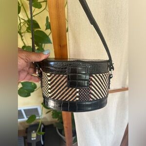 Sam Edelman straw handmade crossbody